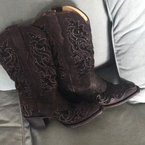 Corral black embellished cowgirl boots